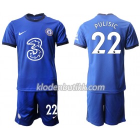 Chelsea Christian Pulisic 22 Barn Hjemmedraktsett 2020-2021 Kortermet (+ Korte bukser)